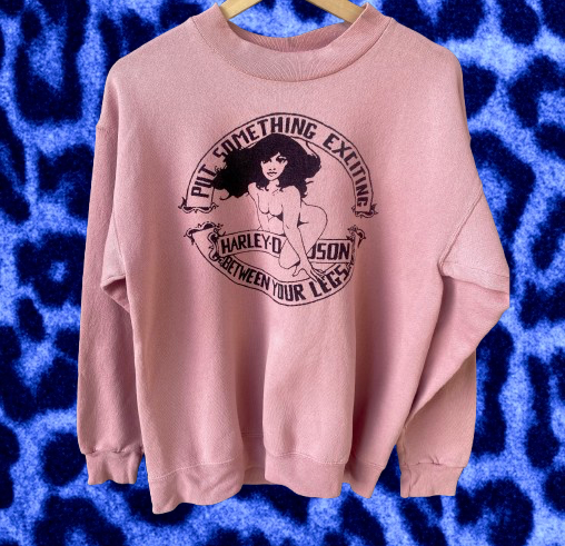 Harley Davidson Medium Pink Crewneck Sweater