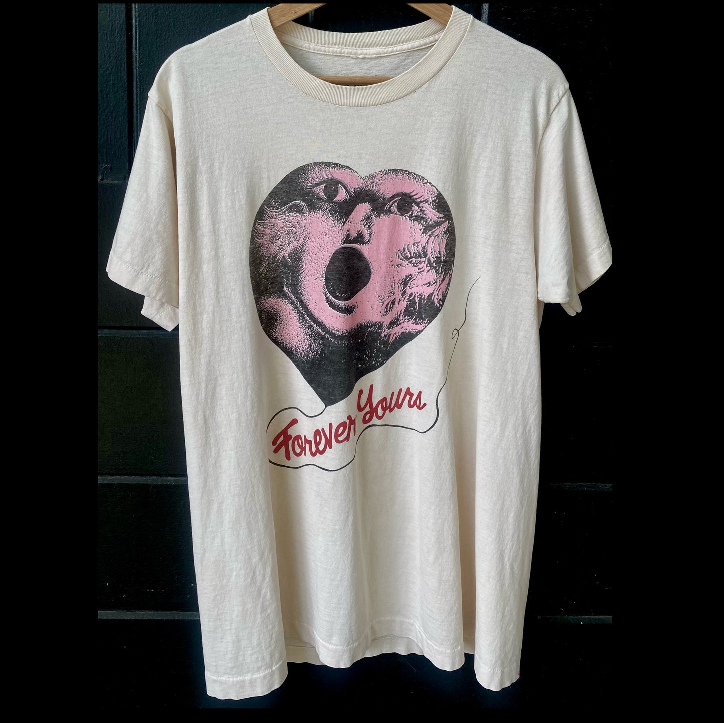 Gimme Danger 'Forever Yours' Off-White Vintage XL Tee Shirt