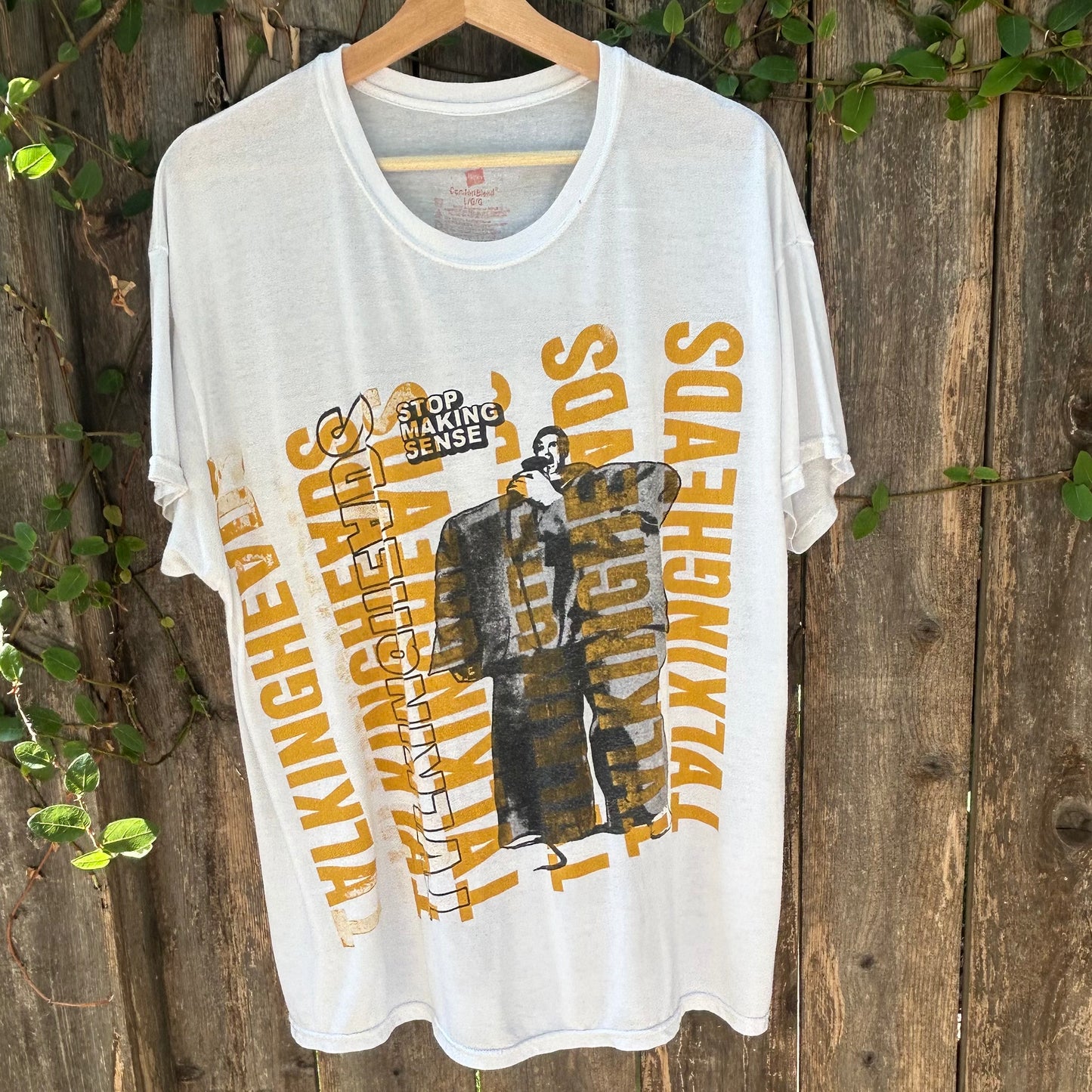 Talking Heads Stop Making Sense Large White Tee