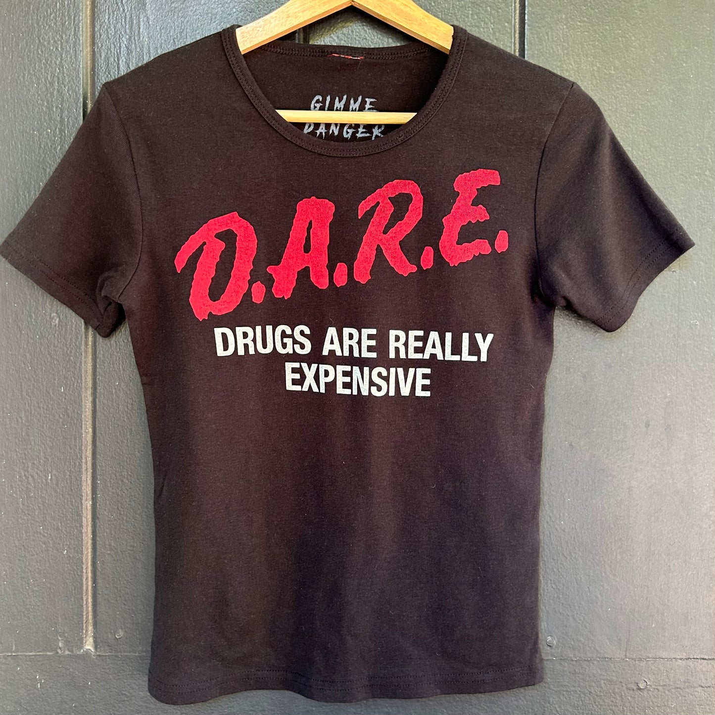 Gimme Danger D.A.R.E. Large Black Babydoll Tee