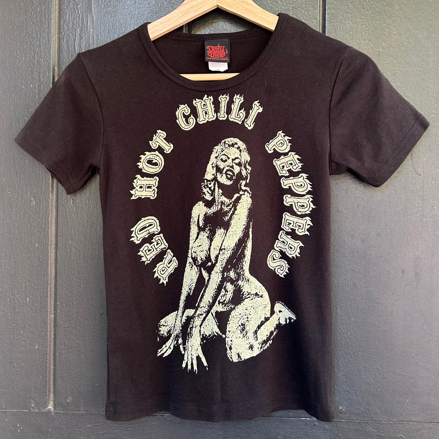 Red Hot Chili Peppers Medium Black Babydoll Tee
