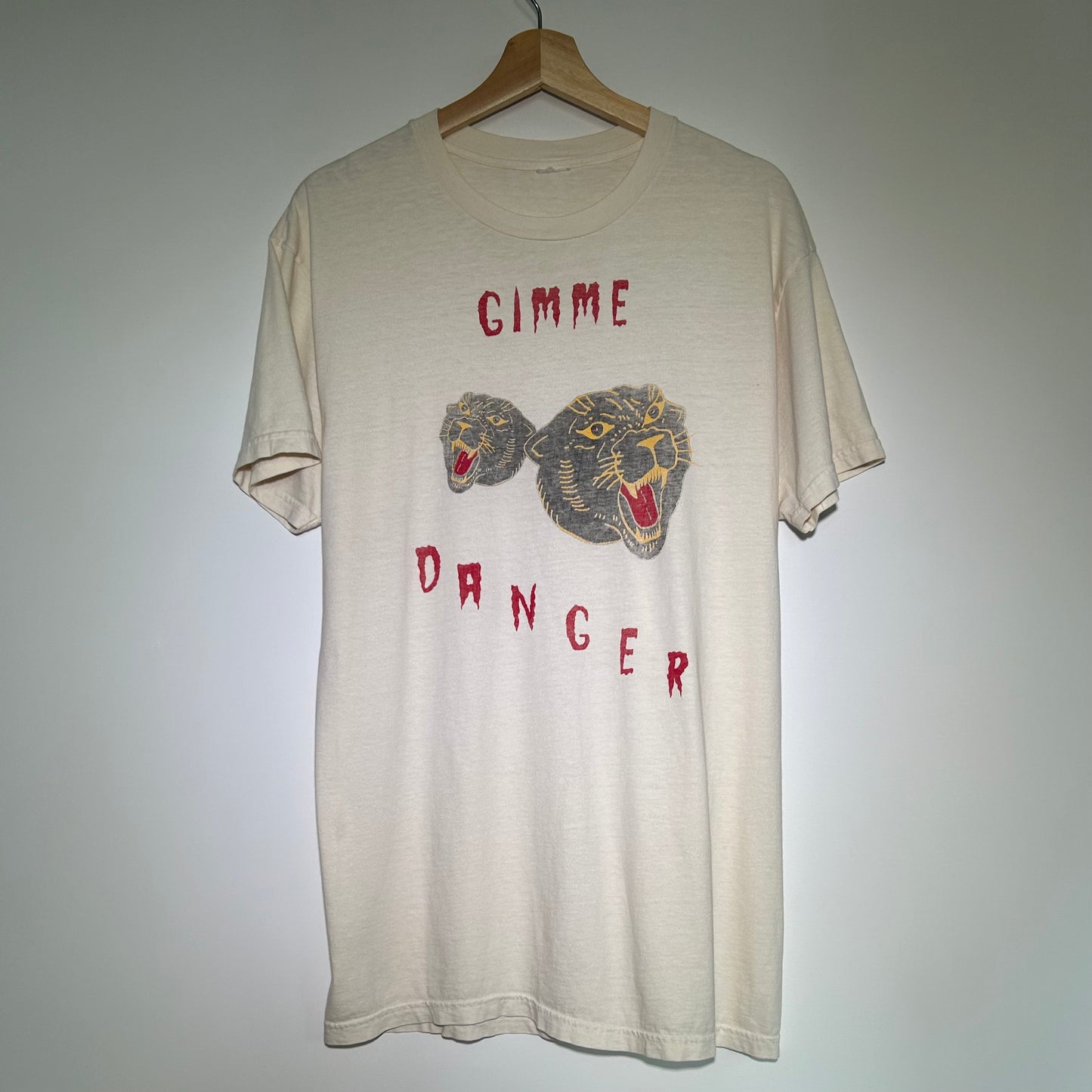 Gimme Danger White Panthers Large Tee