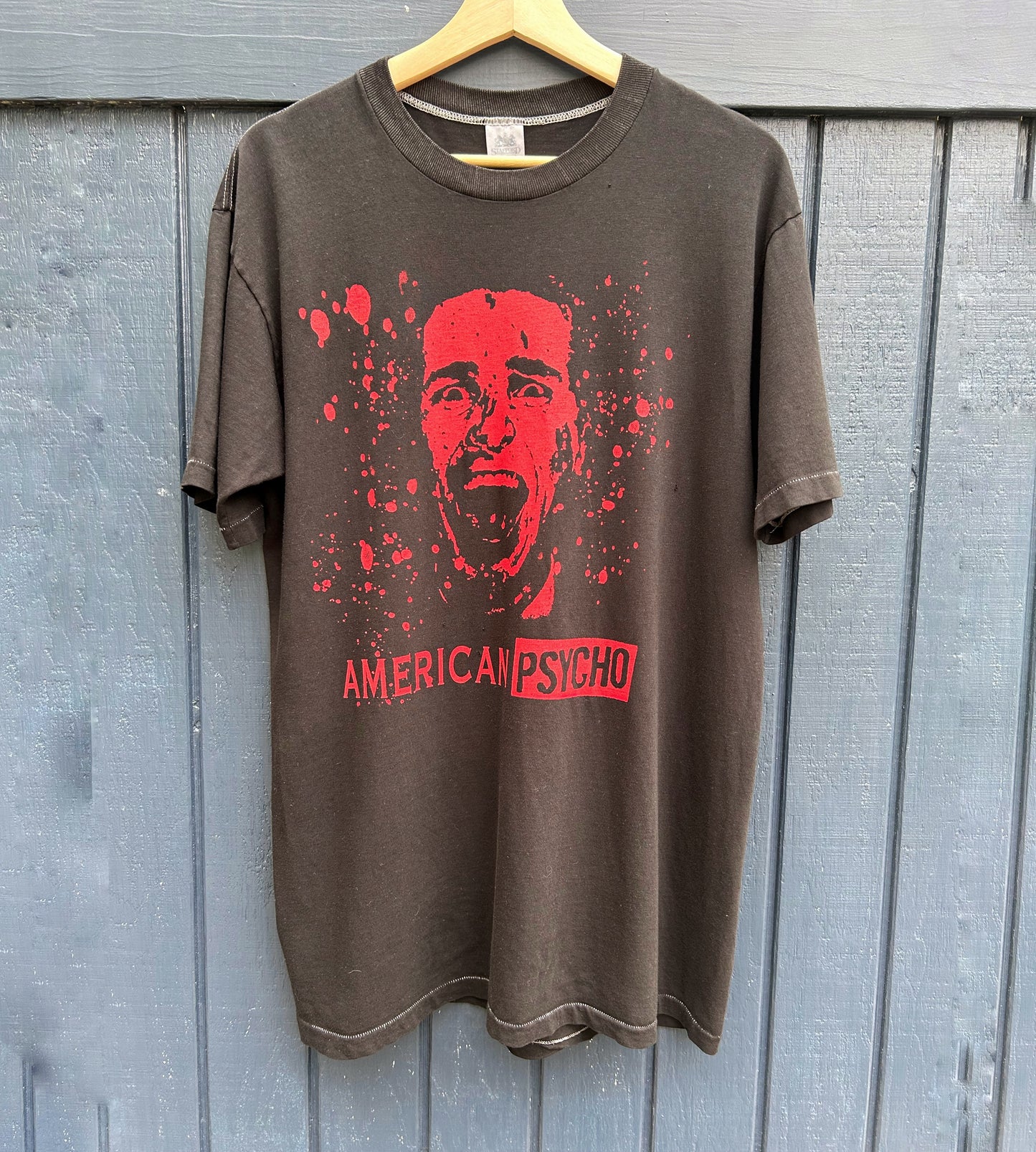 American Psycho Black Vintage Large Tee