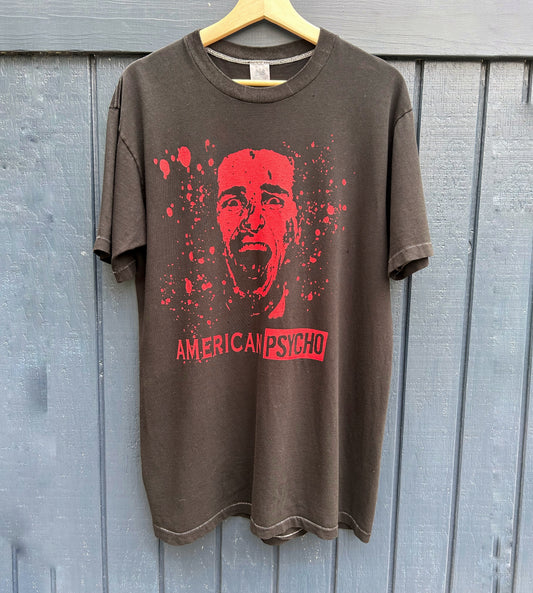 American Psycho Black Vintage Large Tee