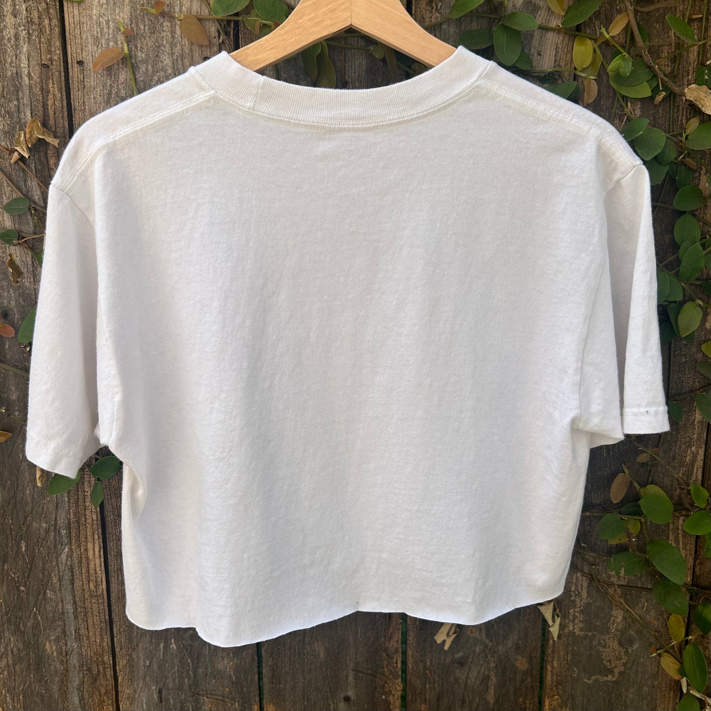 Spuds Mackenzie White Medium Cropped Tee