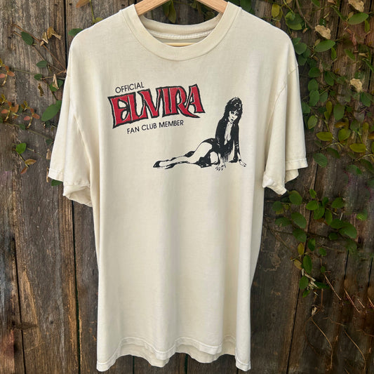 Elvira Fan Club XL White Tee Shirt