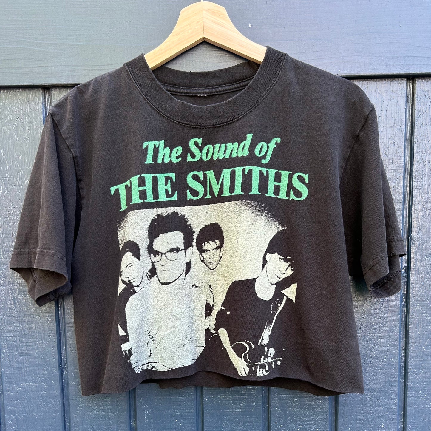 The Smiths Black Large Cropped Tee