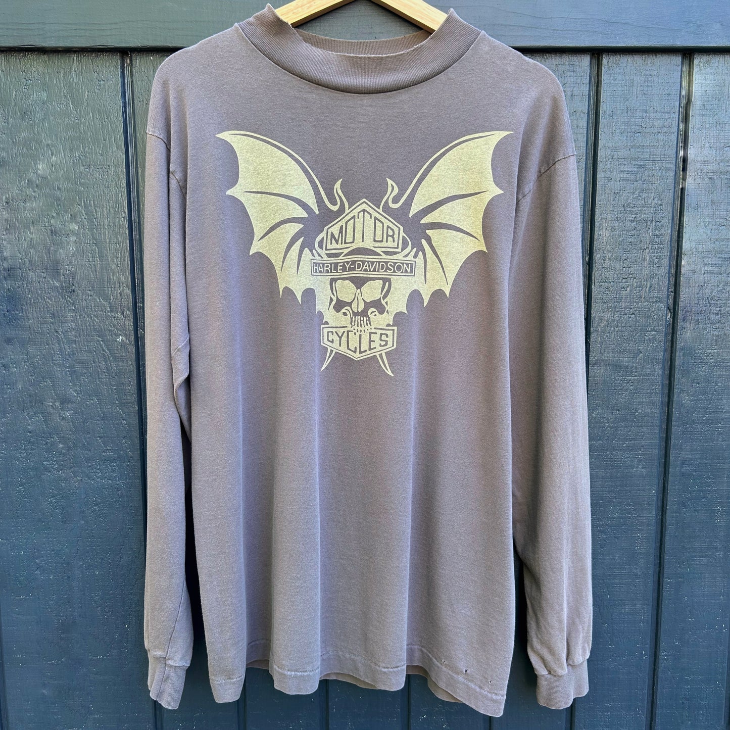 Harley Davidson Vintage Large Grey Long Sleeve Shirt
