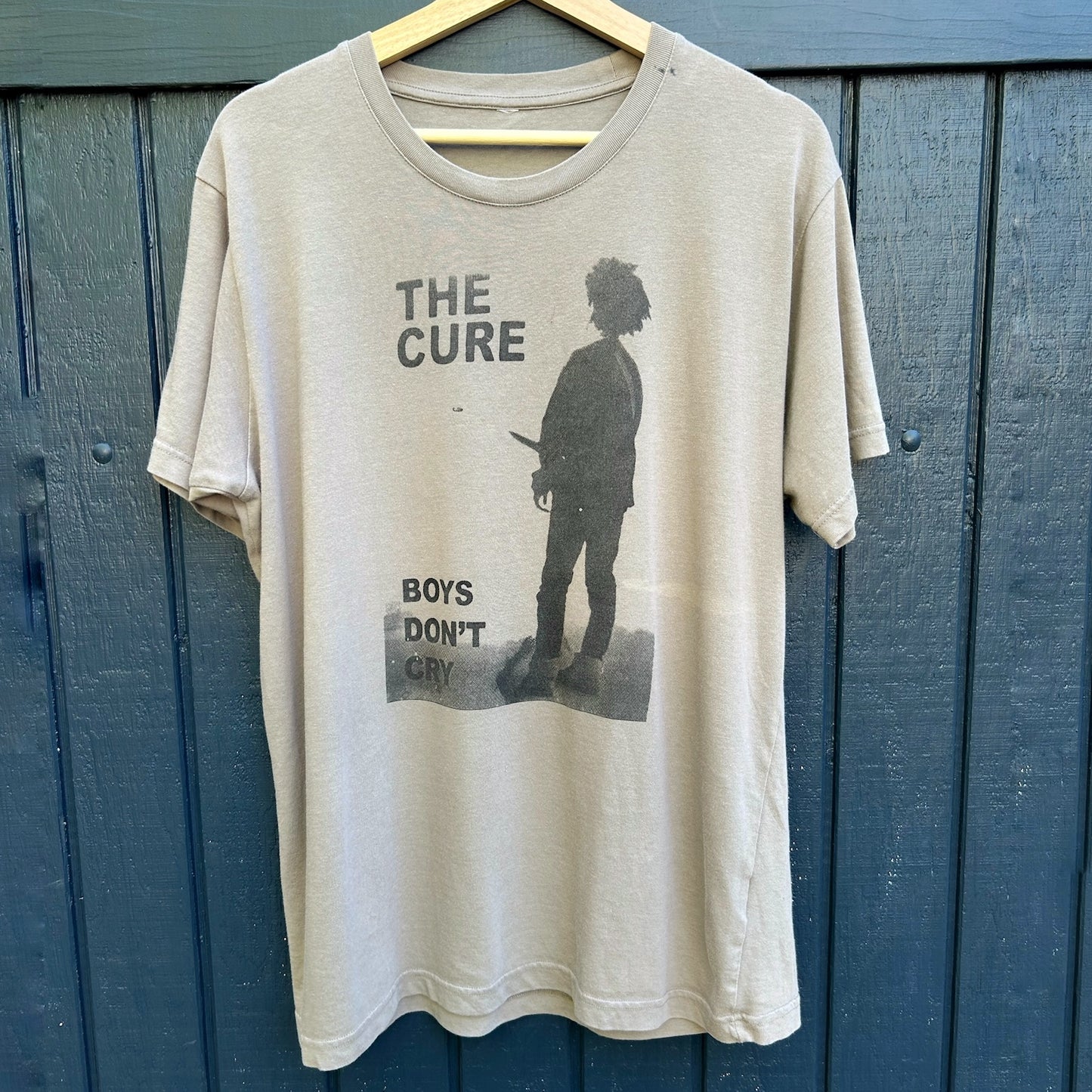 The Cure 'Boys Don't Cry' Gray Large Tee Shirt