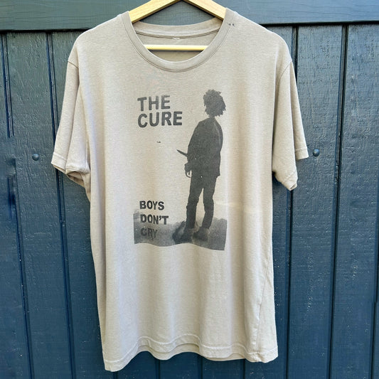 The Cure 'Boys Don't Cry' Gray Large Tee Shirt