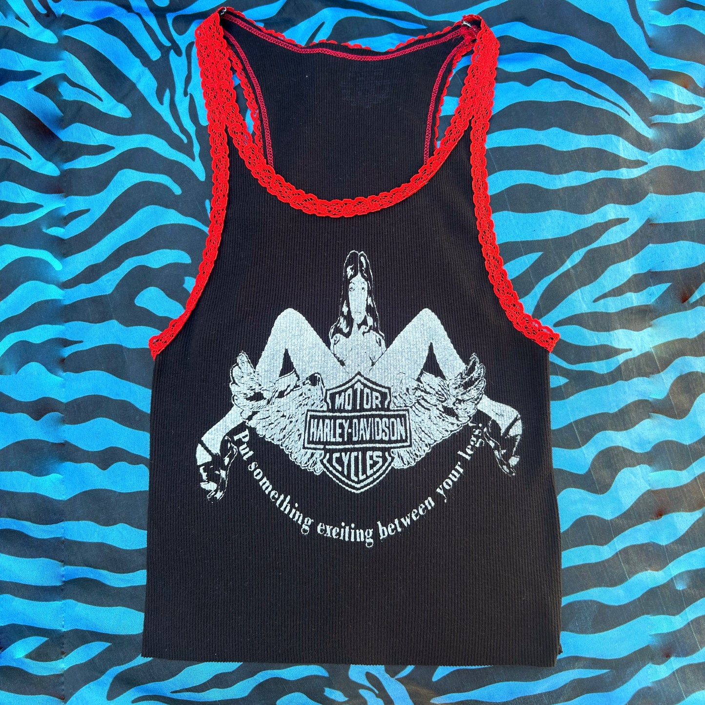 Harley Davidson Black Small Ribbed Tank