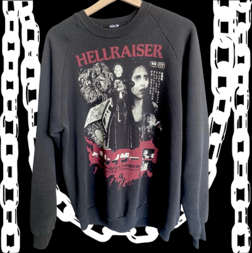 Hellraiser Black Vintage Medium Crewneck Sweater