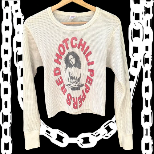 Red Hot Chili Peppers Medium Cropped Thermal Shirt