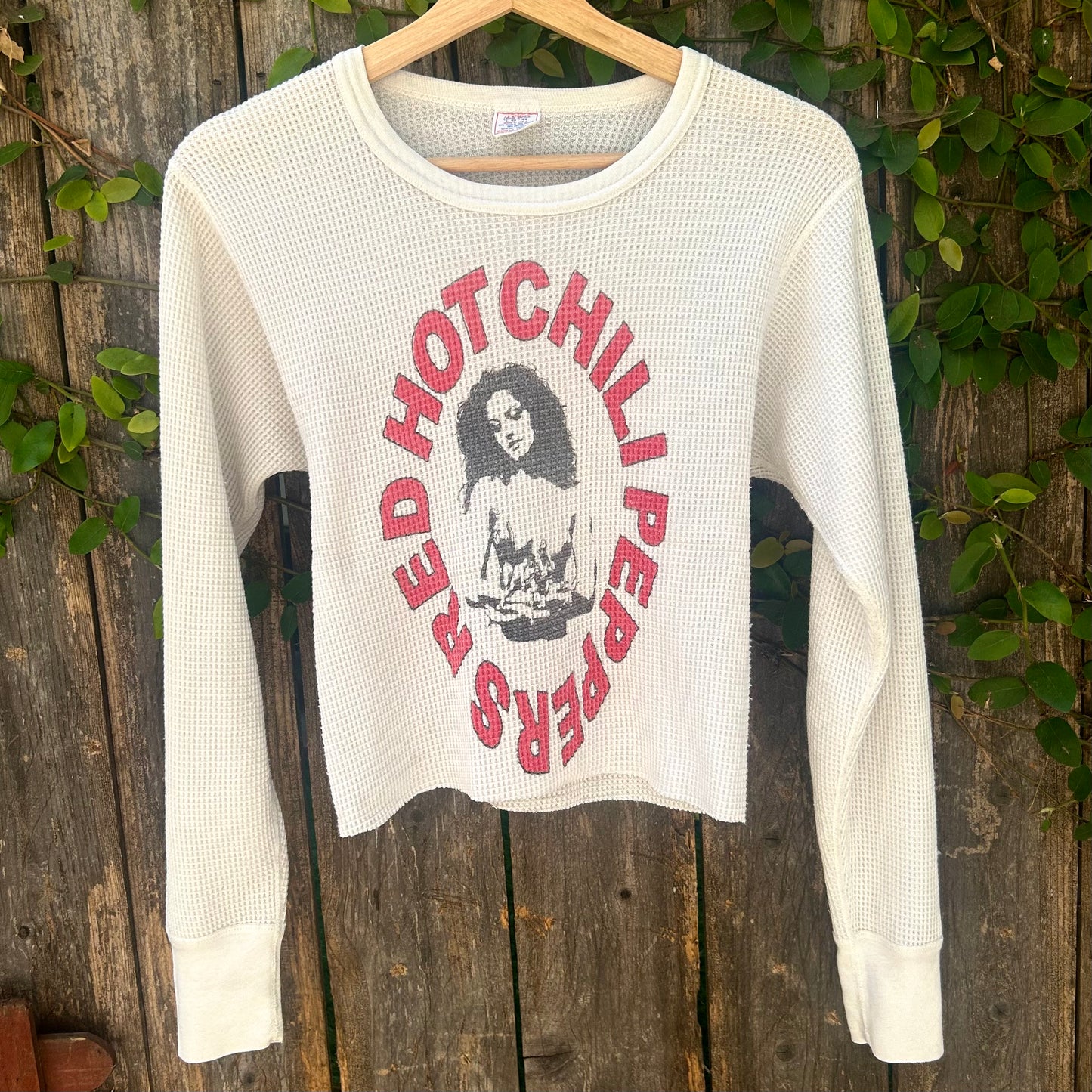Red Hot Chili Peppers Medium Cropped Thermal Shirt