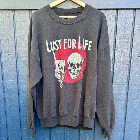 Gimme Danger 'Lust For Life' Black X-Large Crewneck Sweater