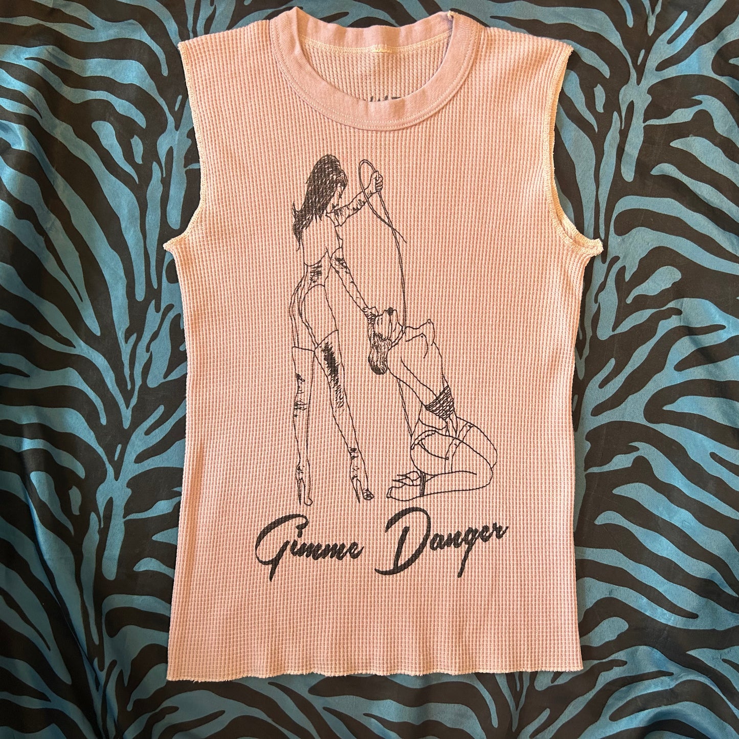 Gimme Danger BDSM Pastel Purple Small Thermal Tank Top