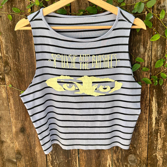 Siouxsie and the Banshees Light Blue Large Striped Tank Top