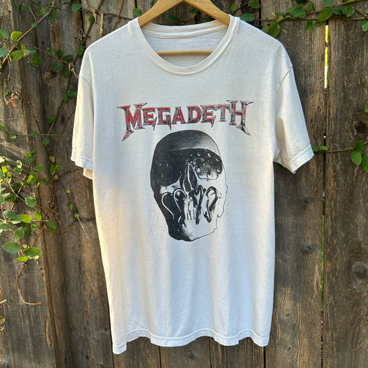 Megadeth Vintage Large White Tee