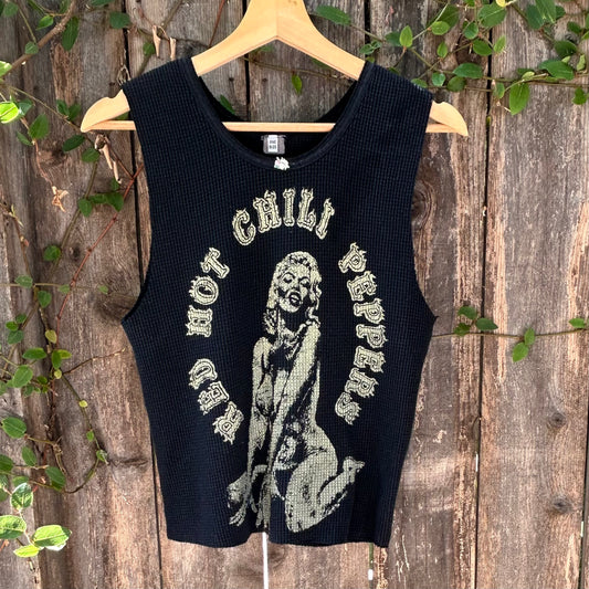 Red Hot Chili Peppers Black Large Thermal Tank Top