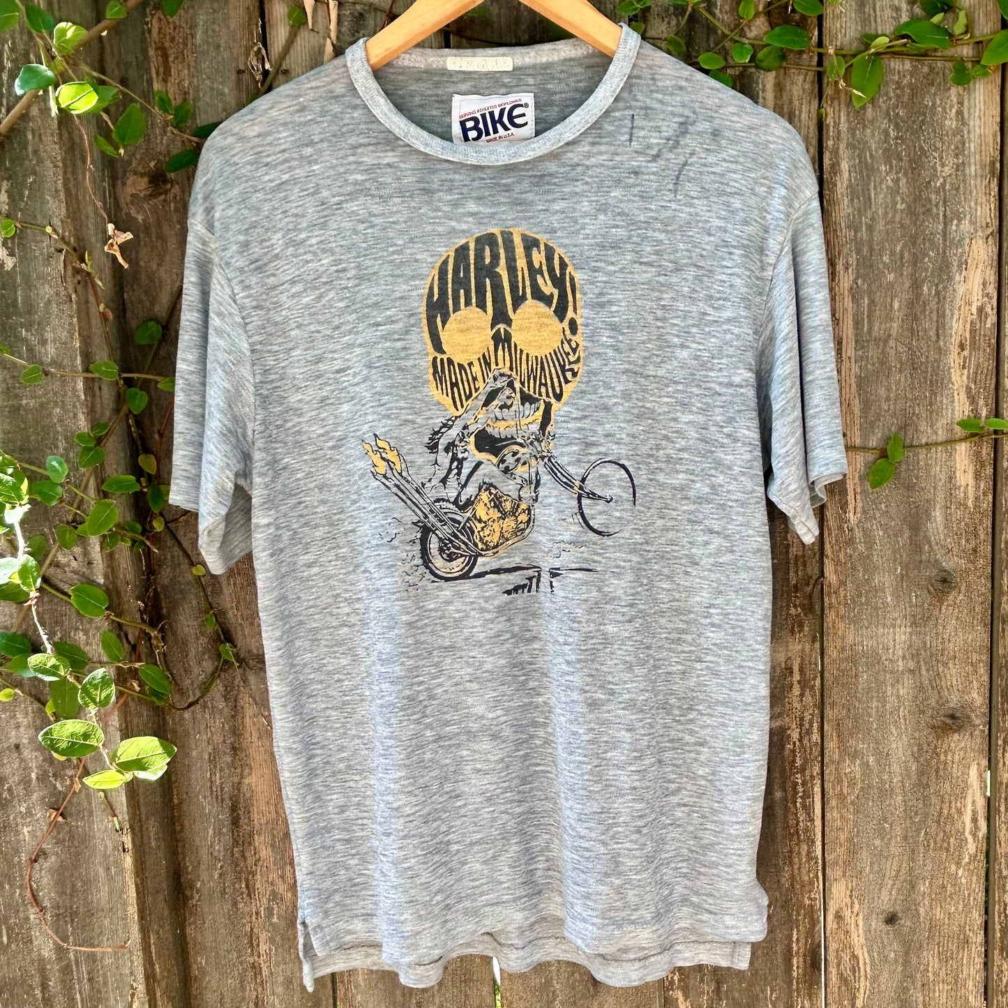 Harley Davidson Vintage Large Grey Tee