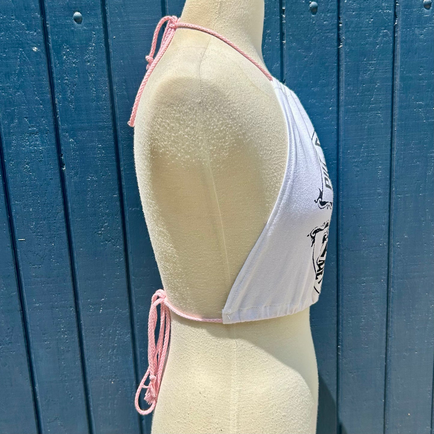 Harley Davidson White Halter Top
