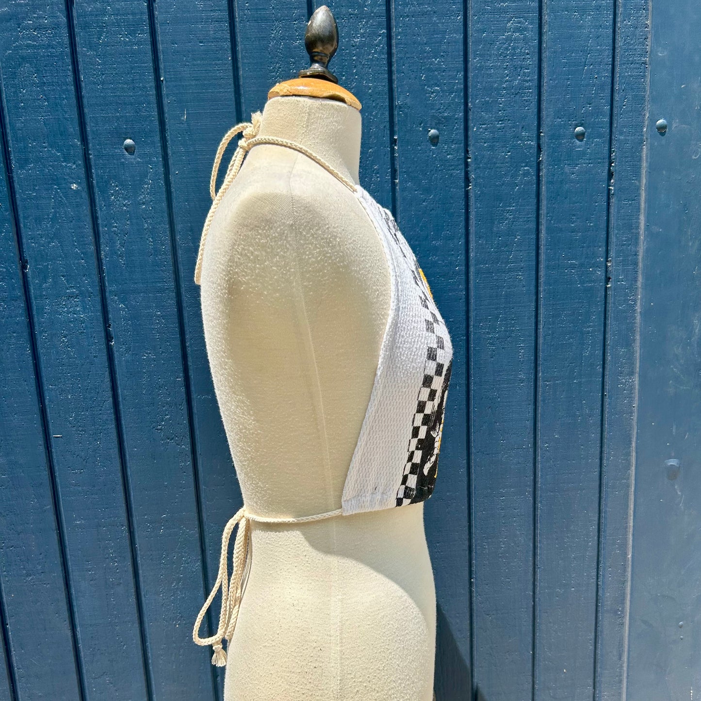 No Doubt White Thermal Halter Top