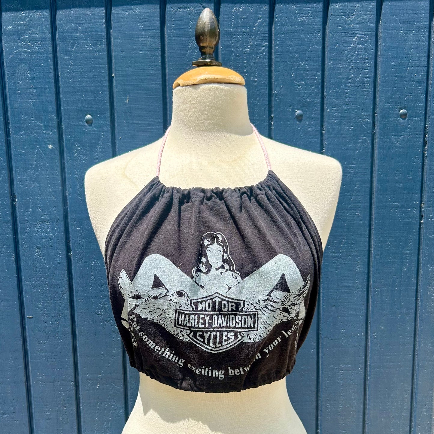 Harley Davidson Black Halter Top