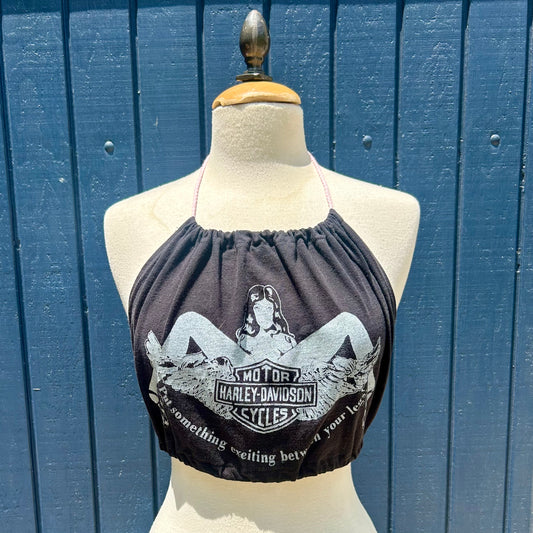 Harley Davidson Black Halter Top