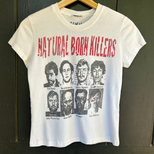 Natural Born Killers Small White Babydoll Tee