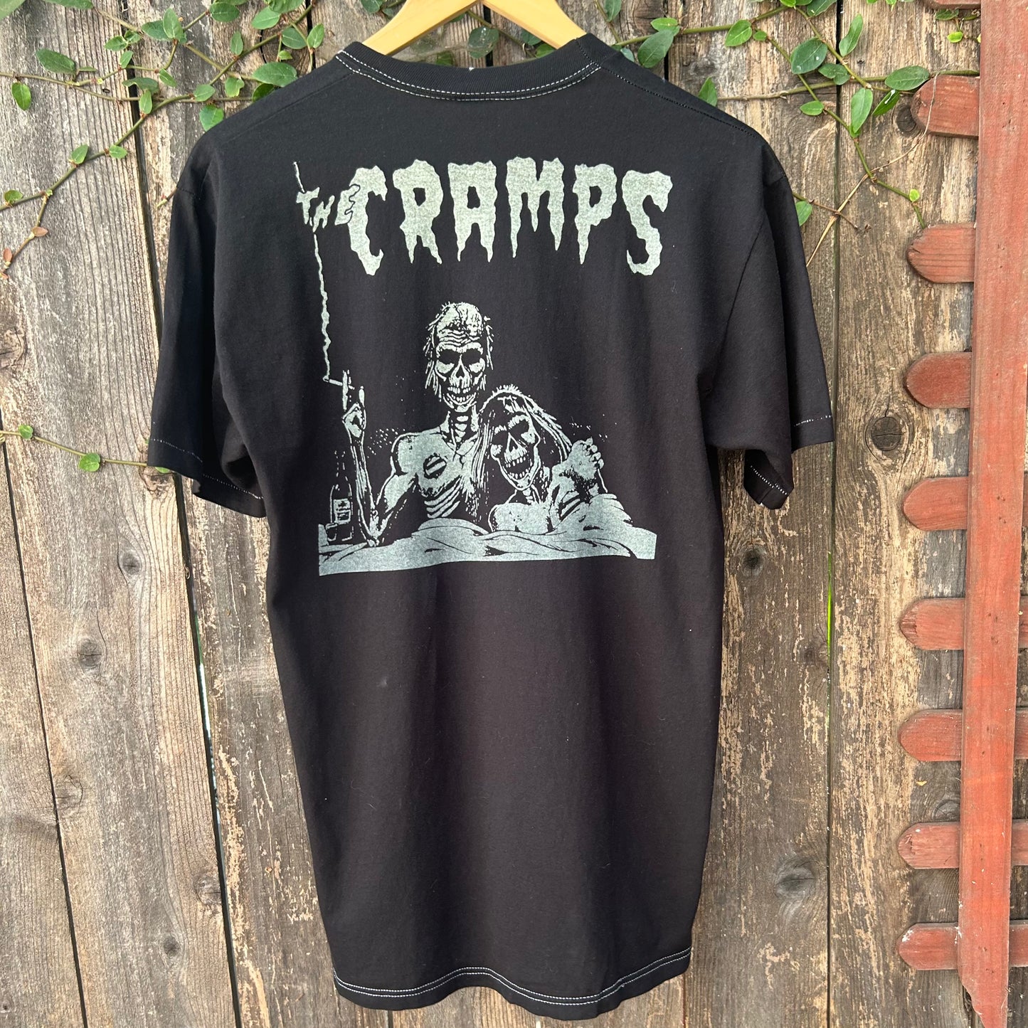 The Cramps Black Double Sided Vintage Large Pocket Tee