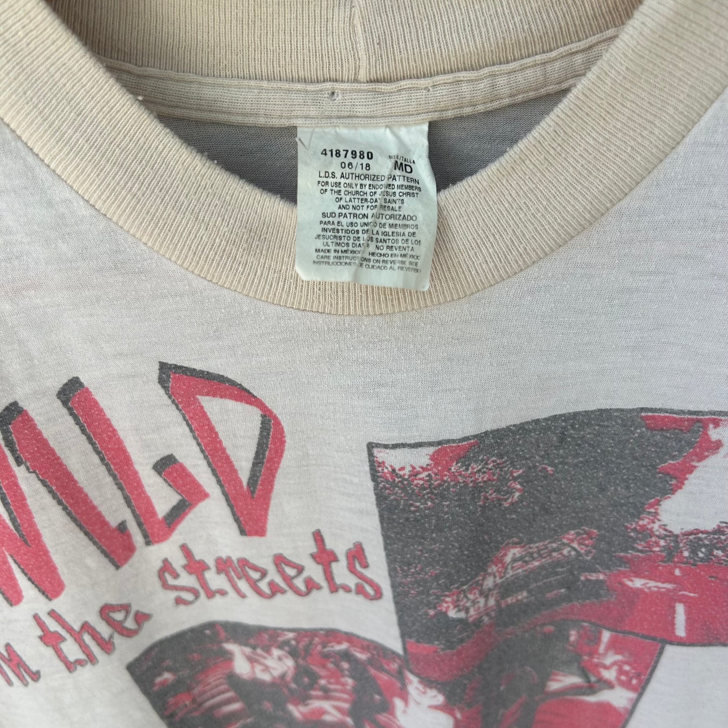 Circle Jerks "Wild in the Streets" Medium White Vintage Tee