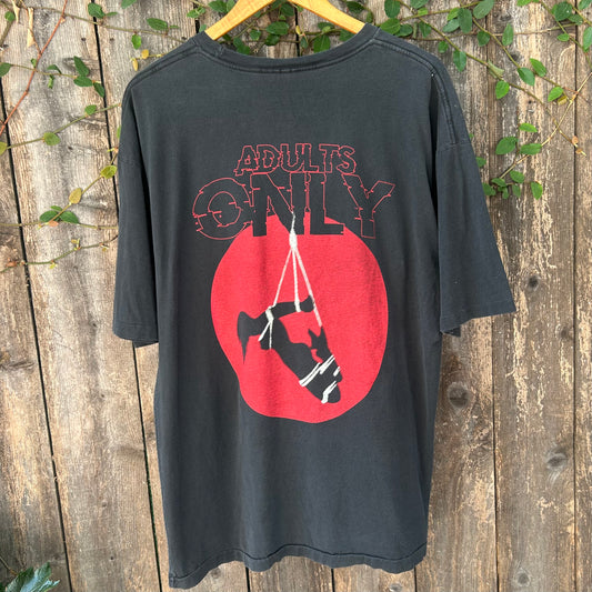 Gimme Danger Adults Only Black XL Vintage Pocket Tee