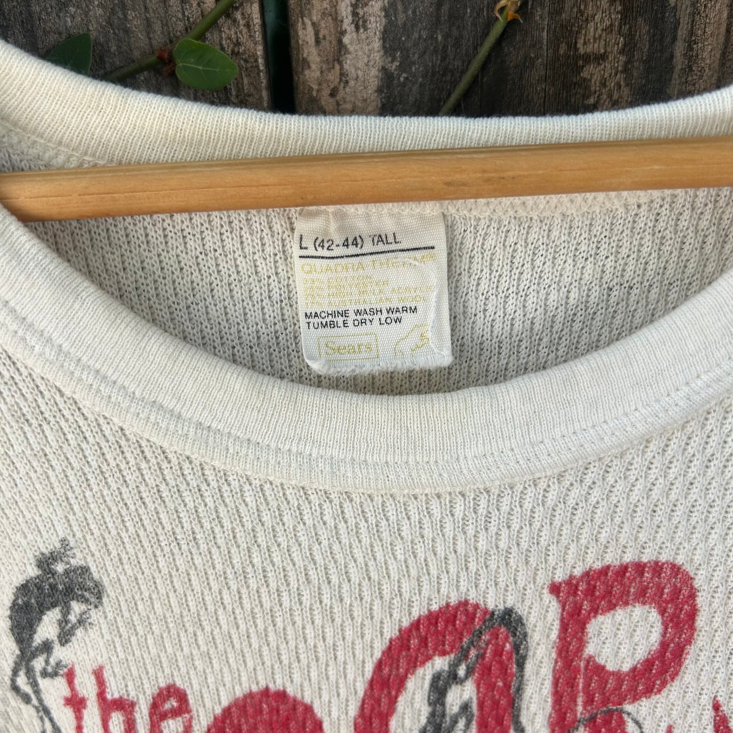 The Doors Vintage White XL Cropped Thermal Tank Top