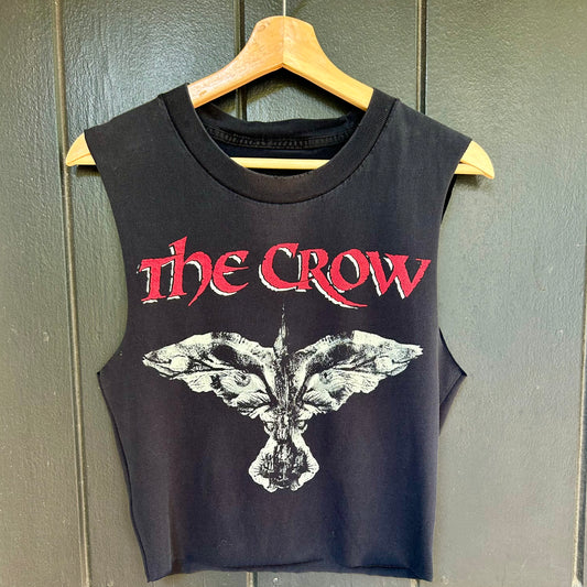 The Crow Black Cropped Medium Tank Top