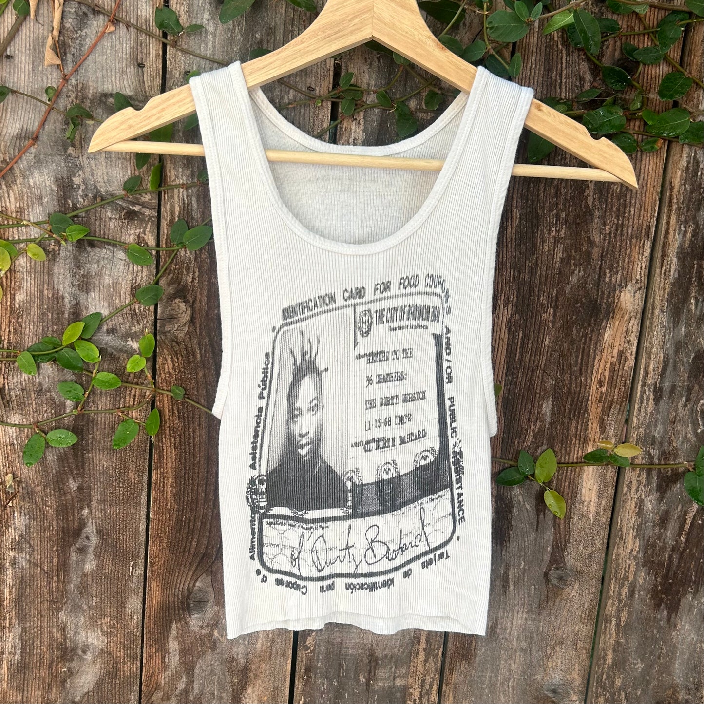 'Ol Dirty Bastard White Cropped XSmall Tank Top