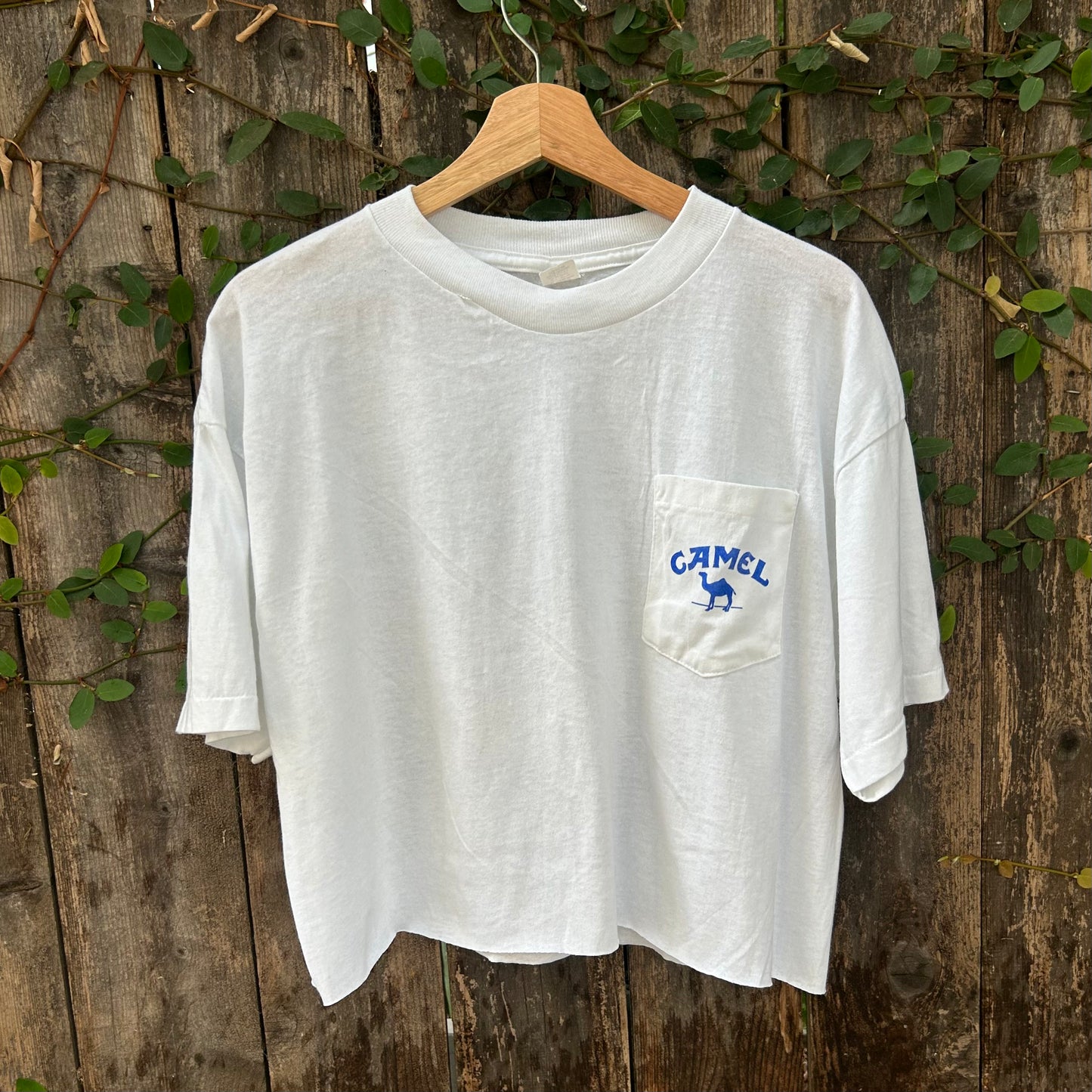 Camel Cigarettes Double Sided White Vintage XL Crop Top