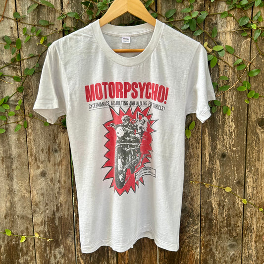 Motorpsycho Vintage Small White Tee