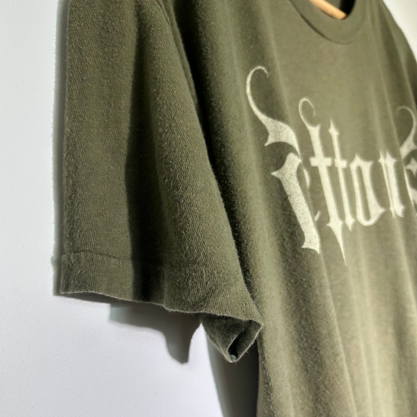 Deftones Vintage Army Green Large Tee Shirt