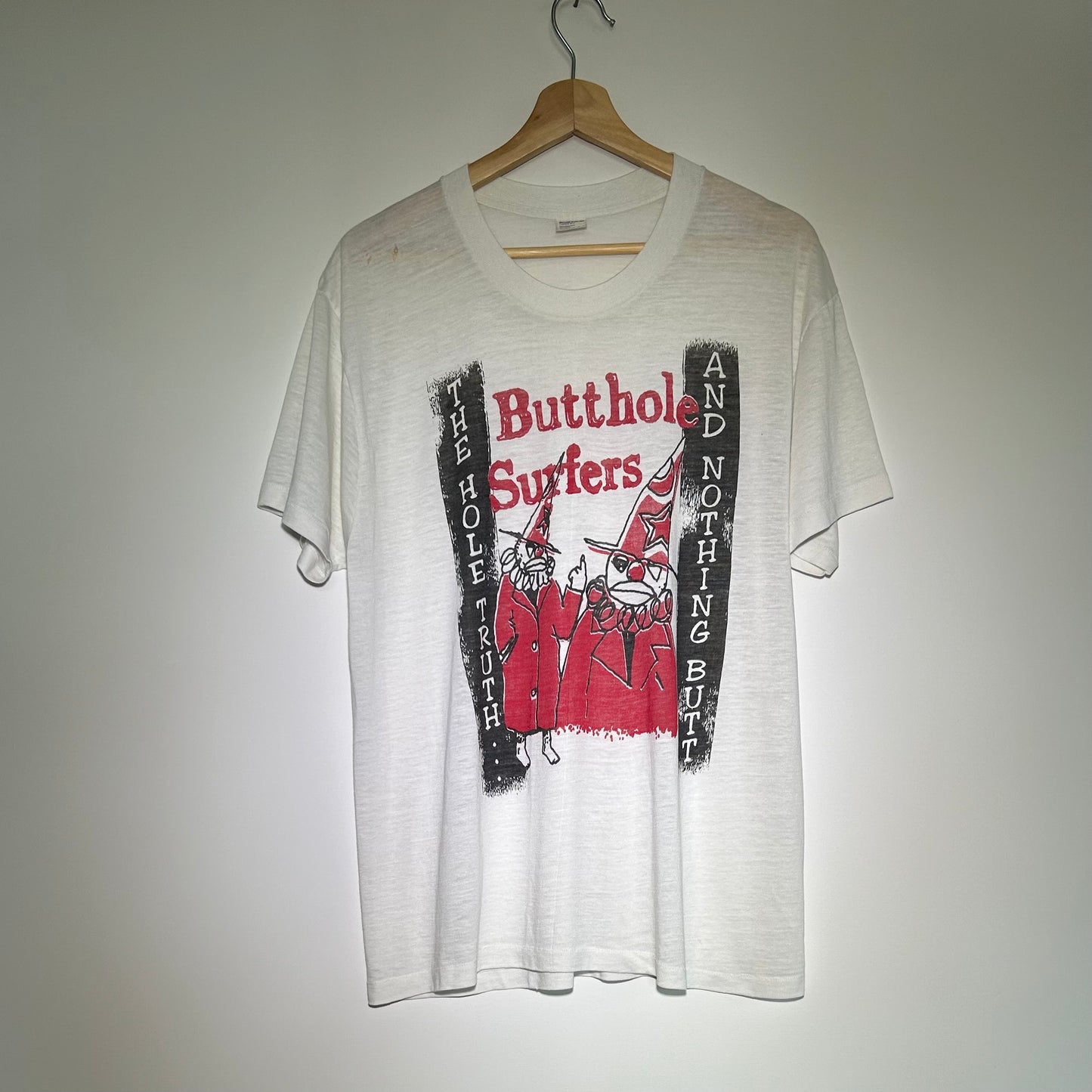 Butthole Surfers Vintage White Large Tee