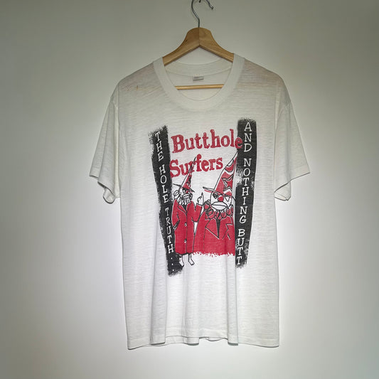 Butthole Surfers Vintage White Large Tee