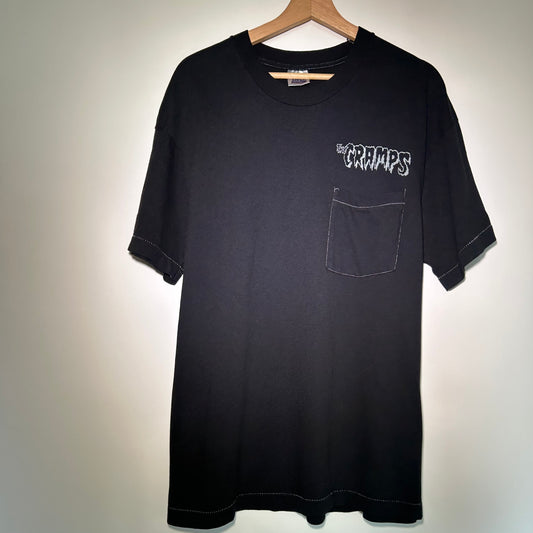 The Cramps XLarge Black Vintage Pocket Tee