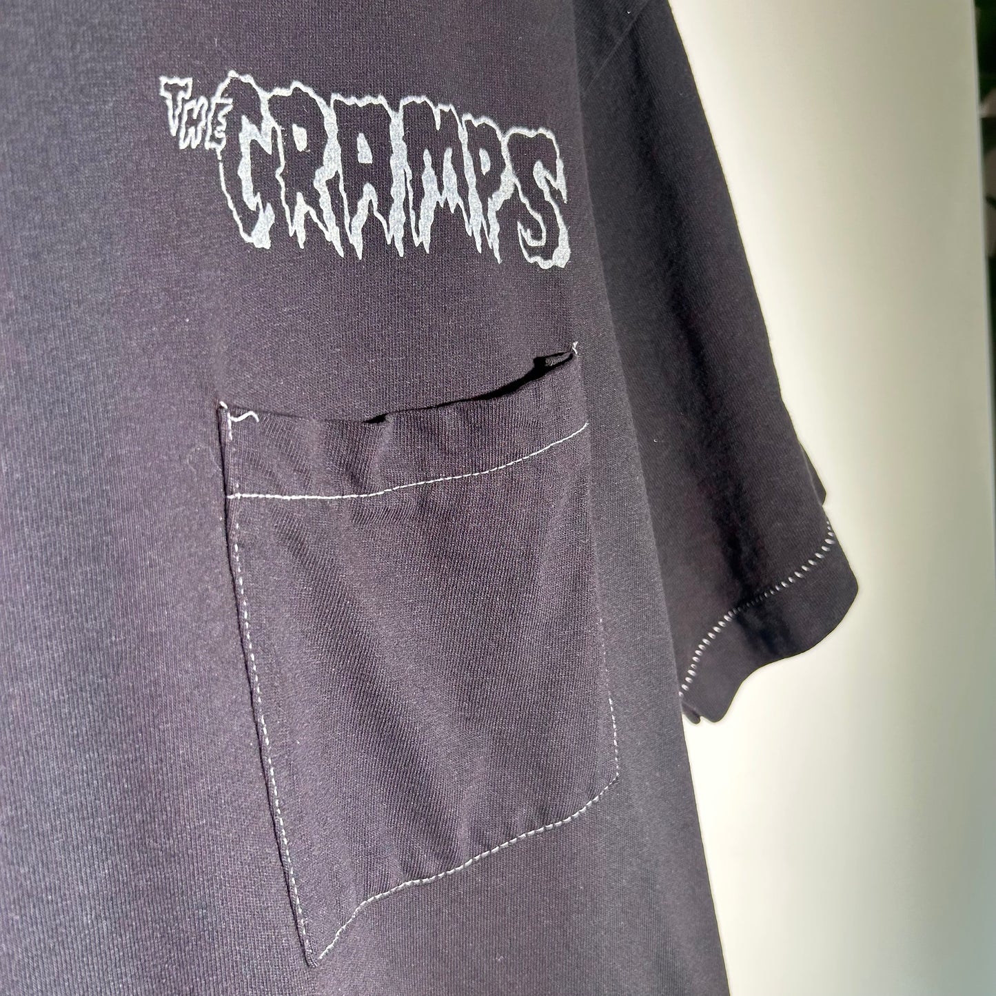 The Cramps XLarge Black Vintage Pocket Tee