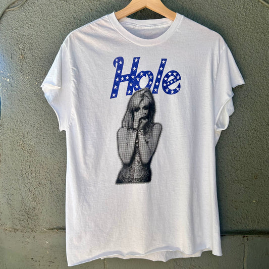 Hole Medium White Tee