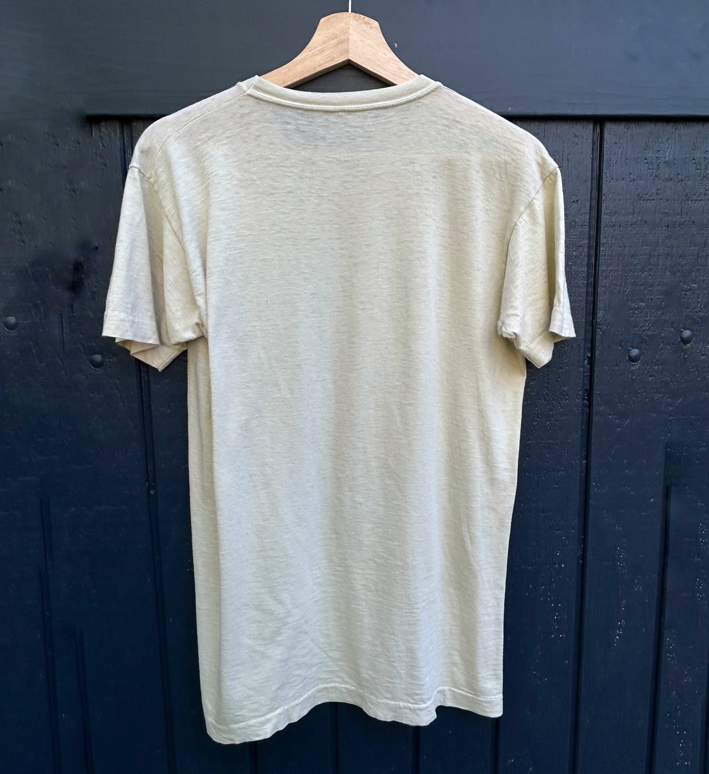 Elvis Presley Mugshot Off-White Vintage Large Tee Shirt