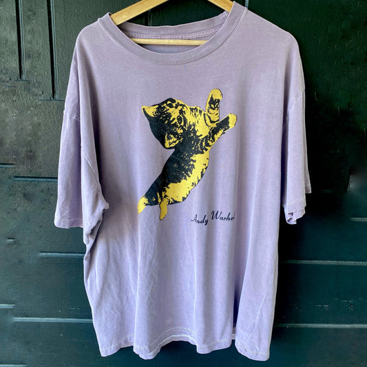Andy Warhol's Velvet Underground XXL Purple Cat Shirt